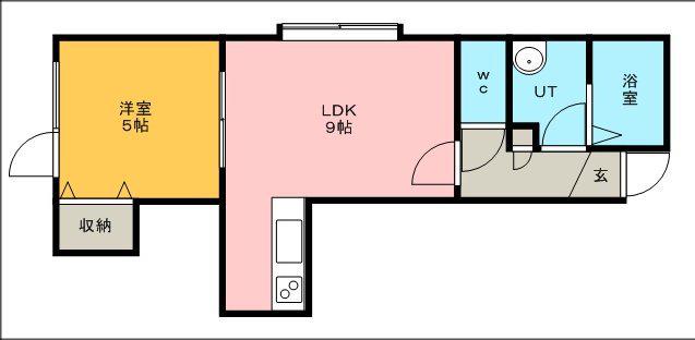 エム・バケーション(1LDK/1階)の間取り写真