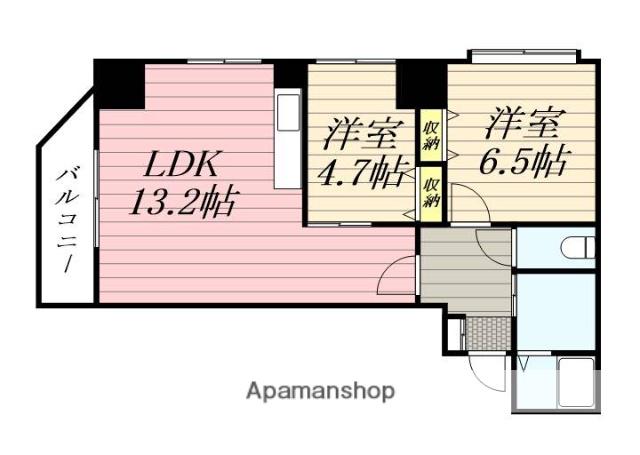 HF東札幌レジデンス(2LDK/15階)の間取り写真