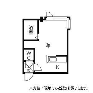 YTS40(1DK/3階)の間取り写真