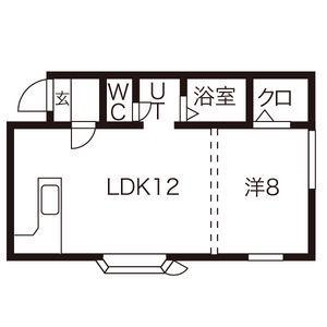 サンピア3丁目館(1LDK/3階)の間取り写真