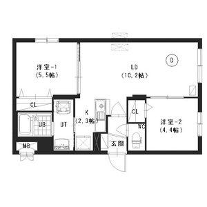 SPUTNIK(2LDK/3階)の間取り写真