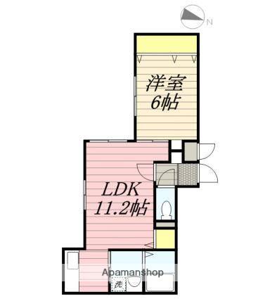 REVE HIRAGISHI(1LDK/4階)の間取り写真