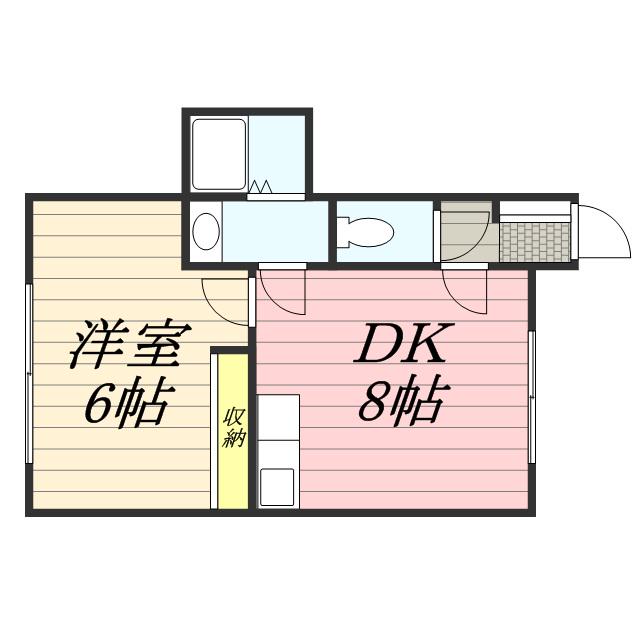 リージェント3(1LDK/2階)の間取り写真