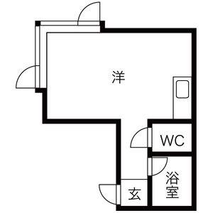 コマキクラシック(ワンルーム/1階)の間取り写真