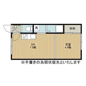 レジデンス松並(1DK/3階)の間取り写真