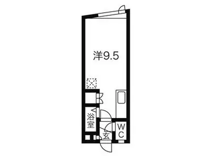 ノースシティ大麻Ⅲ(ワンルーム/1階)の間取り写真