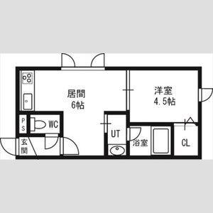 リッチタウン栄通六番館(1DK/3階)の間取り写真