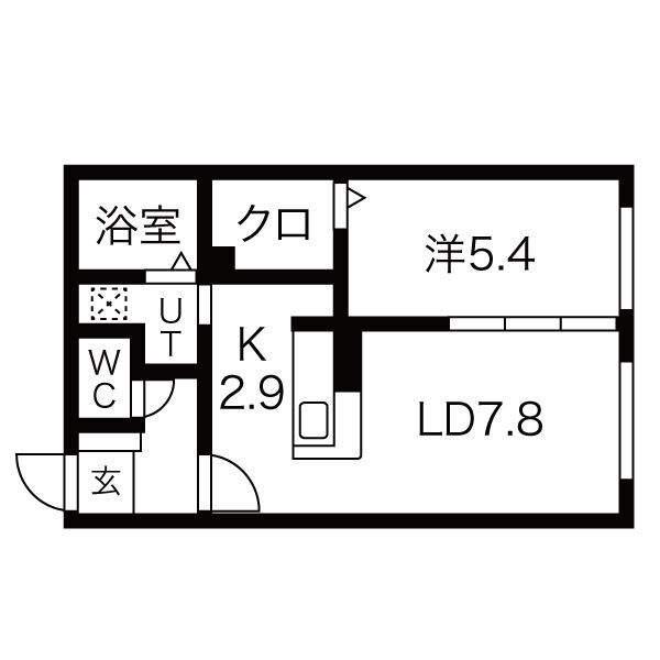 MAISON DE HIRO(1LDK/3階)の間取り写真