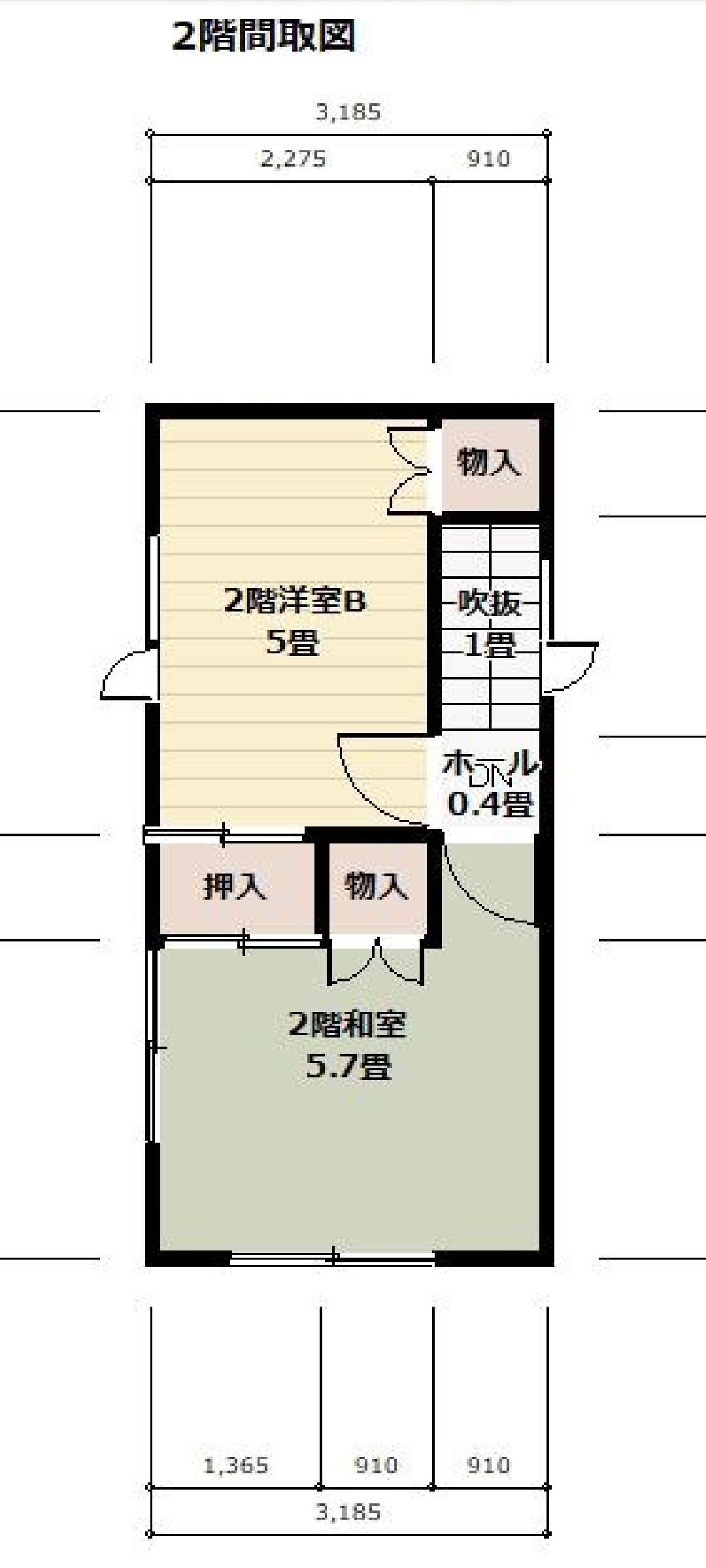 札幌市東豊線 福住駅 徒歩22分 2階建 築47年(4LDK)の間取り写真