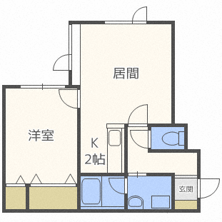 SAMS1(1LDK/2階)の間取り写真