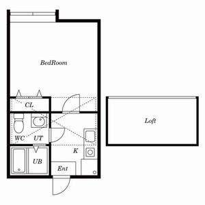 ROSA LUCENT(1K/1階)の間取り写真