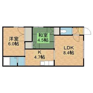 コーポラスいずみ(2LDK/1階)の間取り写真