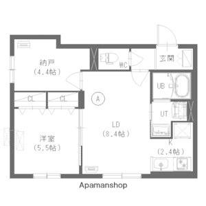 ラグジースペース本郷通南(2LDK/1階)の間取り写真