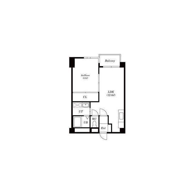 ヴィラ青葉町(1LDK/4階)の間取り写真