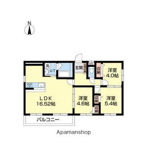 HS313(3LDK/4階)の間取り写真