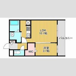 SORTE273(1LDK/2階)の間取り写真