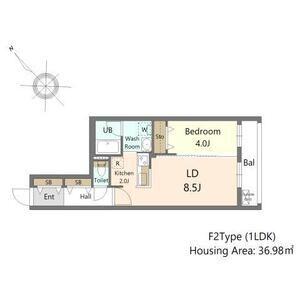 SーRESIDENCE東札幌BLING(1LDK/5階)の間取り写真