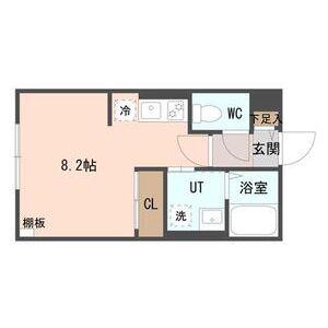 COFFRET平和通6(1K/2階)の間取り写真