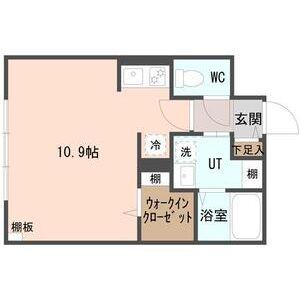 COFFRET平和通6(1K/2階)の間取り写真