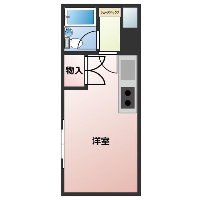 サンシャイン西岡(ワンルーム/1階)の間取り写真