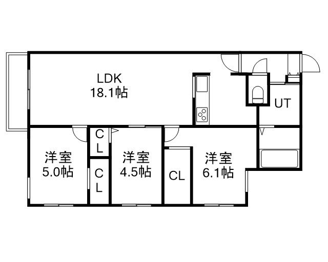 ZABO HILLS MISONO(ワンルーム/2階)の間取り写真
