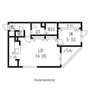 WARMTH INN南4条(1LDK/5階)の間取り写真