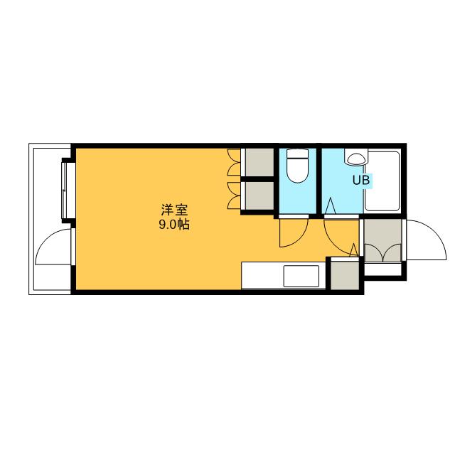 アンセリジェ壱番館(1K/7階)の間取り写真