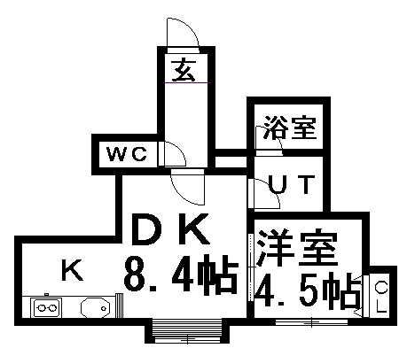 ファーストステージ(1LDK/2階)の間取り写真
