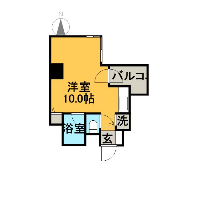 ライオンズシティ大通公園(ワンルーム/3階)の間取り写真