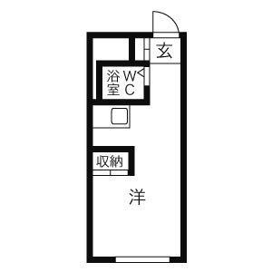 創成グランドハイツ(ワンルーム/9階)の間取り写真