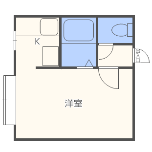 フェアリー平岸(1DK/2階)の間取り写真