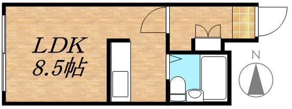 エクセレントハウス中島公園165(1K/3階)の間取り写真