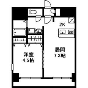アーク菊水43(1LDK/3階)の間取り写真
