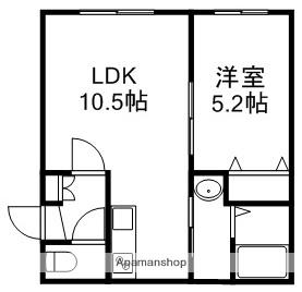 G CREA(1LDK/3階)の間取り写真