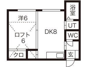 マクセル平岡(2DK/2階)の間取り写真