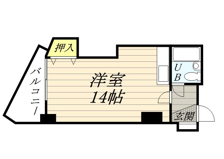 エクセレントハウス平岸(ワンルーム/7階)の間取り写真