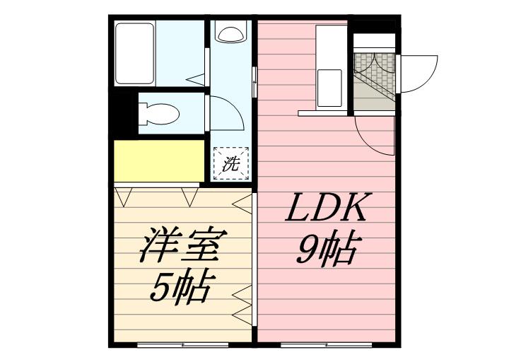 フロマージュ88(1LDK/4階)の間取り写真