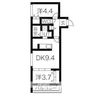 SERAM白石(2LDK/2階)の間取り写真