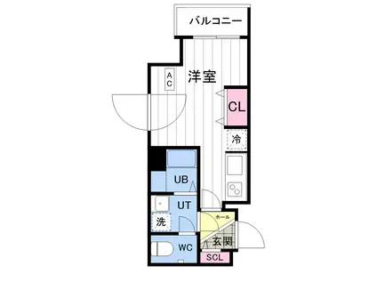 ASTER N13(1K/3階)の間取り写真