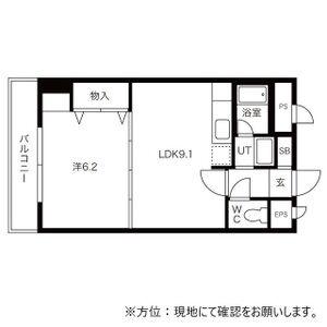 ハーモニー16(1LDK/4階)の間取り写真