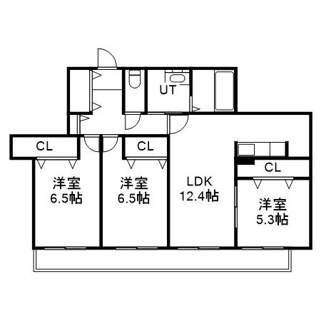 SILENT HILLS(3LDK/3階)の間取り写真