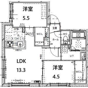 FORESTA NOTTE(2LDK/3階)の間取り写真