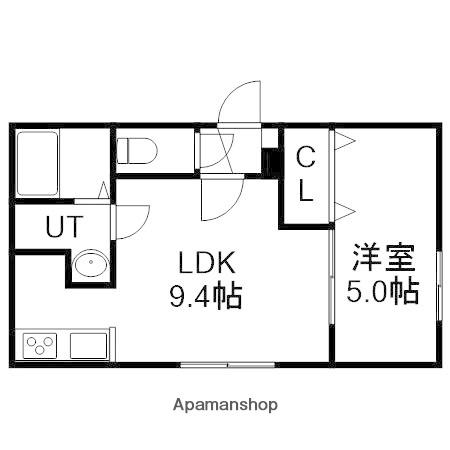 FOREST PARK 南郷13(1LDK/3階)の間取り写真