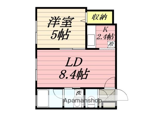 ドリホ豊平公園A(1LDK/1階)の間取り写真