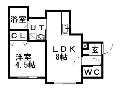 プリマベラ(1LDK/2階)の間取り写真