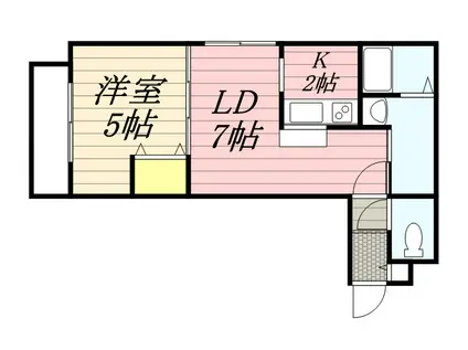 サンコート本郷通(1LDK/3階)の間取り写真