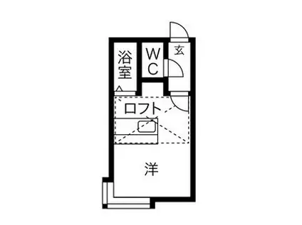 ハイライフ円山(ワンルーム/3階)の間取り写真