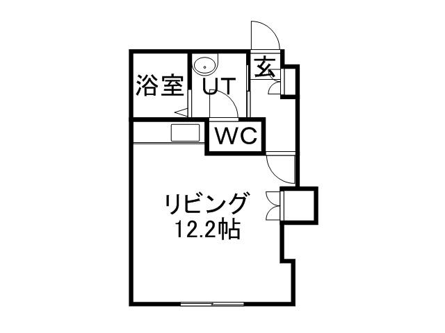 24軒グローリーマンション(ワンルーム/3階)の間取り写真