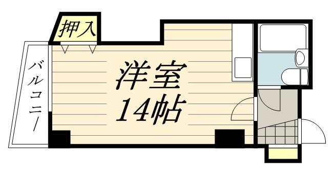 エクセレントハウス平岸(ワンルーム/5階)の間取り写真