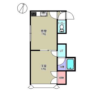 エミネンス美園65(1DK/3階)の間取り写真